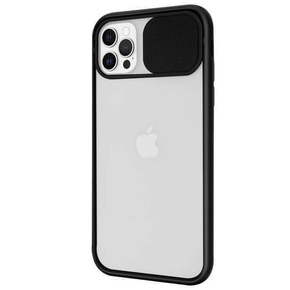 CaseUp Apple iPhone 12 Pro Max Kılıf Camera Swipe Protection Siyah 2